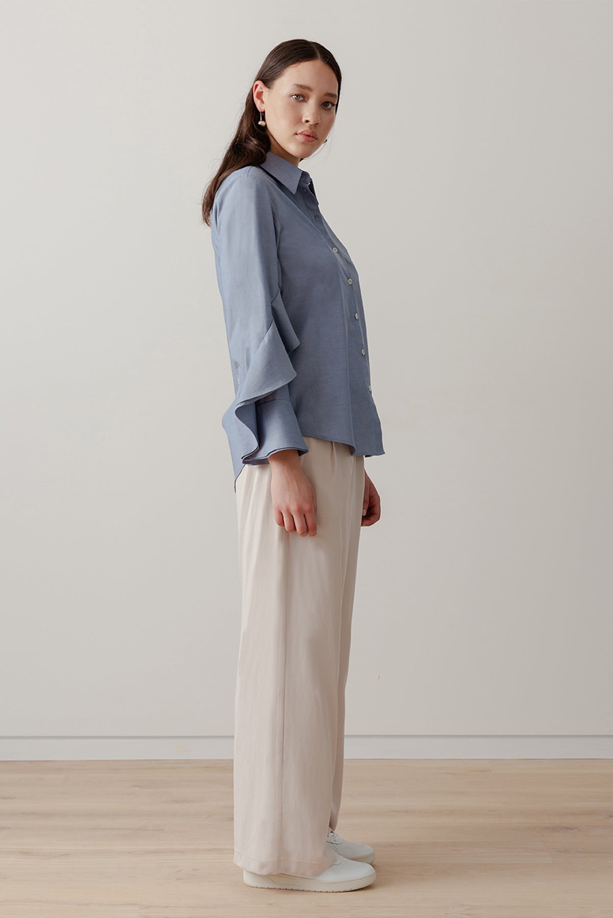 Oyster Shirt - Chambray - LOCLAIRE